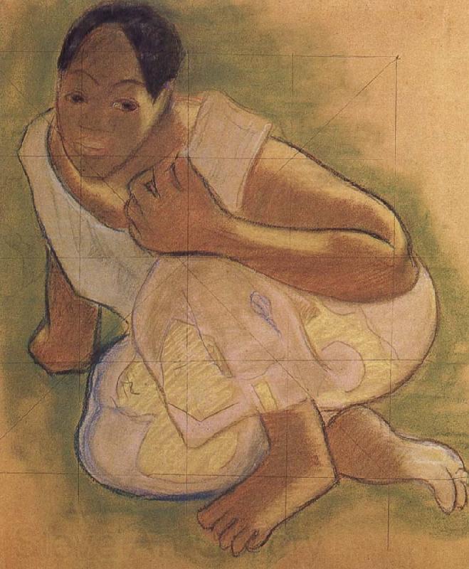 Paul Gauguin Tahiti woman Spain oil painting art